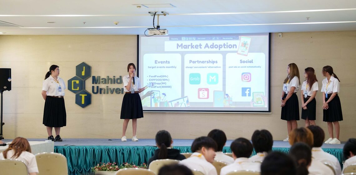 30.04.2024_ITCS126-Projects-Presentation_CV คณะ ICT ม.มหิดล (ICT Mahidol) จัดกิจกรรม “นำเสนอโครงงานรายวิชา ITCS126 Introduction to Entrepreneurship”