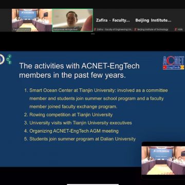 คณบดีคณะ ICT ม.มหิดล (ICT Mahidol) ในฐานะ Secretariat from ASEAN side เข้าร่วมแสดงความยินดี เนื่องในโอกาสครบรอบ 10 ปี ของการก่อตั้ง ASEAN-China Network for Cooperation and Exchanges among Engineering and Technology Universities (ACNET-EngTech)