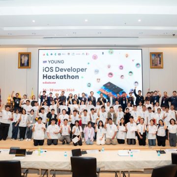 คณะ ICT ม.มหิดล (ICT Mahidol) ร่วมกับ โครงการพัฒนานวัตกรรมการสร้างเครือข่ายสำหรับเยาวชนไทยในระดับสากล (LORD OBEC) กระทรวงศึกษาธิการ (ประเทศไทย) Authorized Apple Partner Education และ SWIFT Coding Club จัดการแข่งขัน “Young iOS Developer Hackathon 2025”