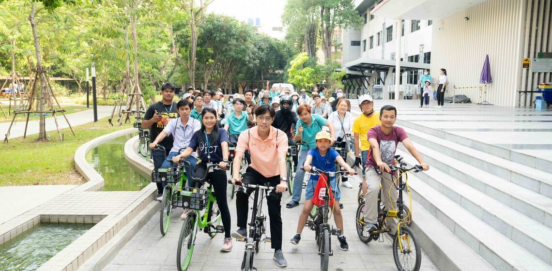 ทีมสร้างสุขฯ คณะ ICT ม.มหิดล (ICT Mahidol) จัดกิจกรรม “จักก้า แรลลี่เลิฟ – ปั่นสุข ปั่นสนุก”
