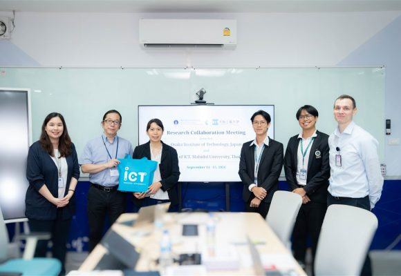 คณะ ICT ม.มหิดล (ICT Mahidol) ให้การต้อนรับอาคันตุกะจาก Osaka Institute of Technology (OIT) ประเทศญี่ปุ่น ร่วมหารือความร่วมมือด้านการวิจัย