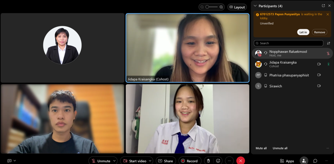 ICT Mahidol held an admission interview for “MU-Portfolio 1/2: Academic Year 2024” of its ICT International Program