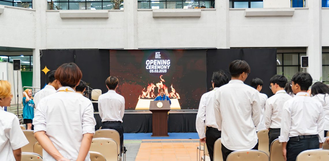 ICT Mahidol students held the opening ceremony for the “ICT x DST Sport Games 2025” event