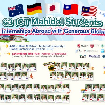 63 Students from the ICT International and DST Thai Programs Join Overseas Internships in the 2024 Academic Year with Total Scholarships Worth 6,616,400 Baht