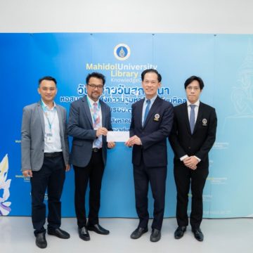 ICT Mahidol congratulated Mahidol University Library and Knowledge Center on the occasion of its 39th founding anniversary