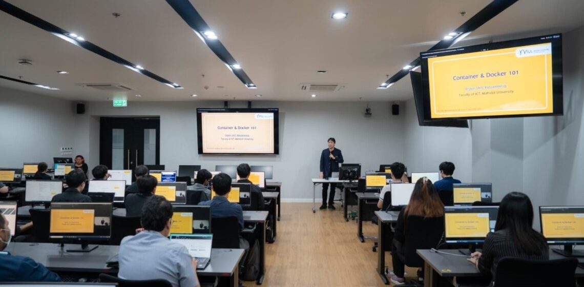 ICT Mahidol Faculty Member Served as Guest Speaker at “Containerize Everything” Workshop for Mahidol University Website Administrators and Developers