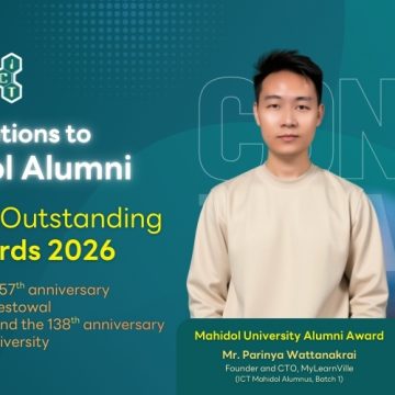ICT Mahidol alumni recognized as “2026 Mahidol University Outstanding Alumni and Young Outstanding Alumni”