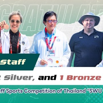 ICT Mahidol Staff Won 1 Gold, 2 Silver, and 1 Bronze Medals at the 42nd University Staff Sports Competition of Thailand “SWU Games”