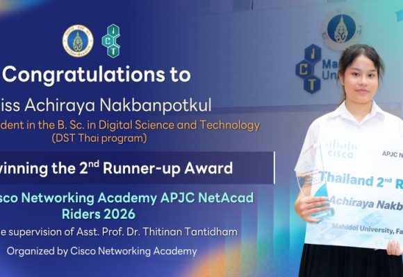 ICT Mahidol Student Received Second Runner-Up Award at Cisco Networking Academy APJC NetAcad Riders 2026