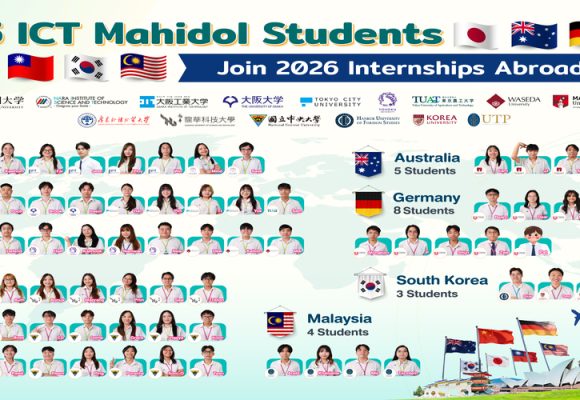75 ICT Mahidol Students Accepted into the ICT Internship Abroad Program for the 2025 Academic Year, Receiving Financial Support Totaling 5,662,300 Baht